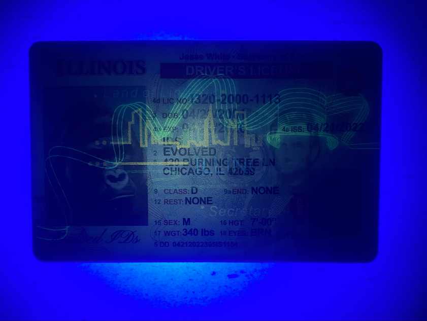 Illinois Fake ID UV