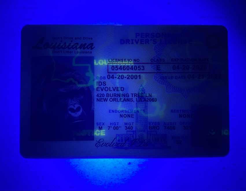 Louisiana Fake ID UV