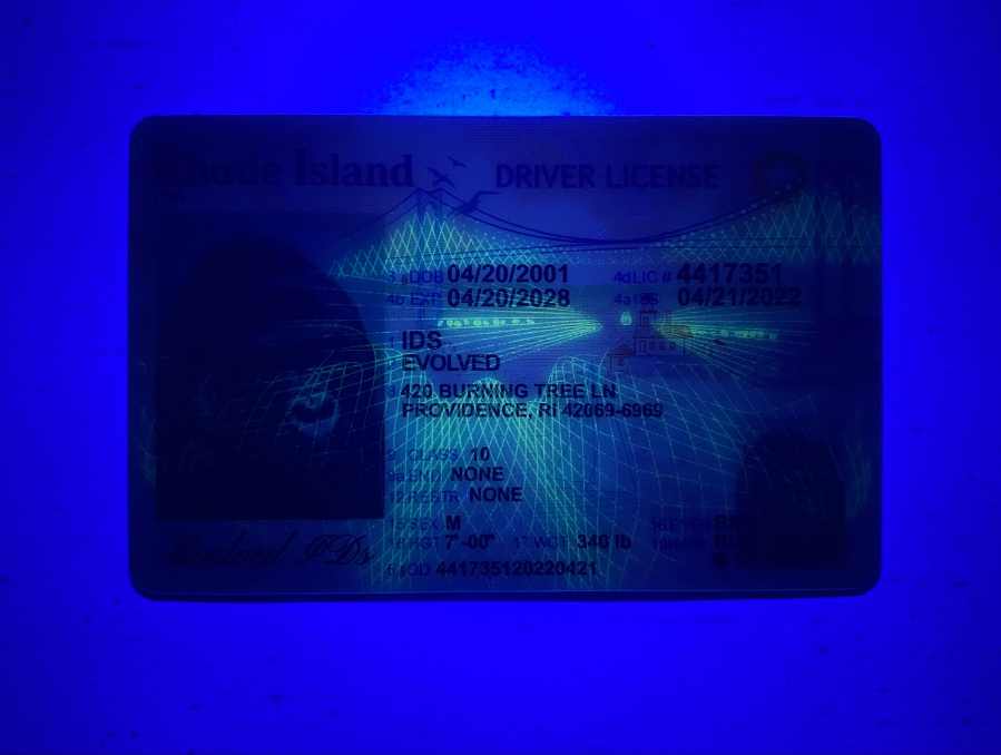 Rhode Island Fake ID UV