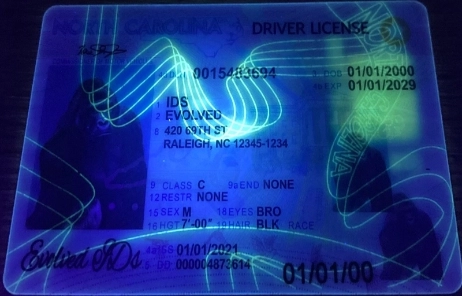 North Carolina Fake ID UV