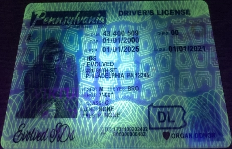 Pennsylvania Fake ID UV