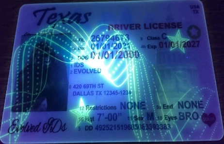 Texas (Old Version) Fake ID UV