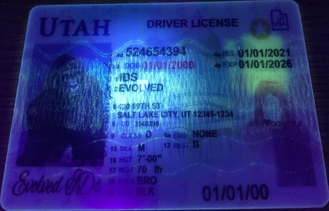 Utah Fake ID UV